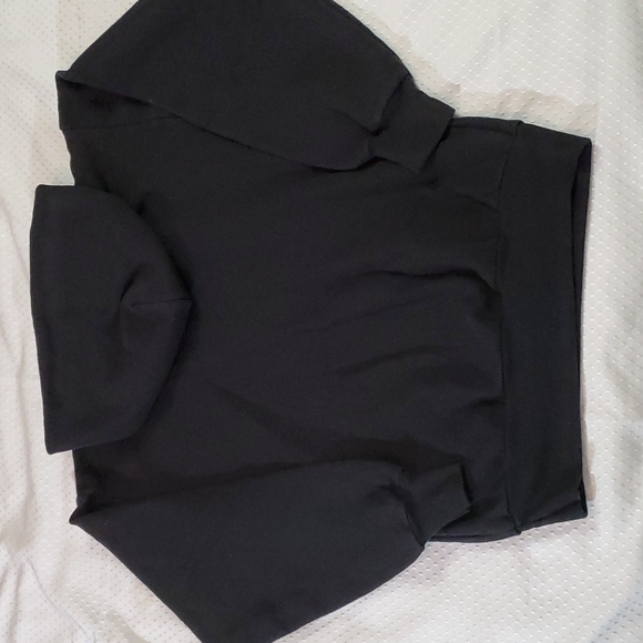 HANES ComfortBlend EcoSmart Youth Black Hoodie -Panda-Syracuse-Porter-EUC-Sz L - Picture 5 of 10